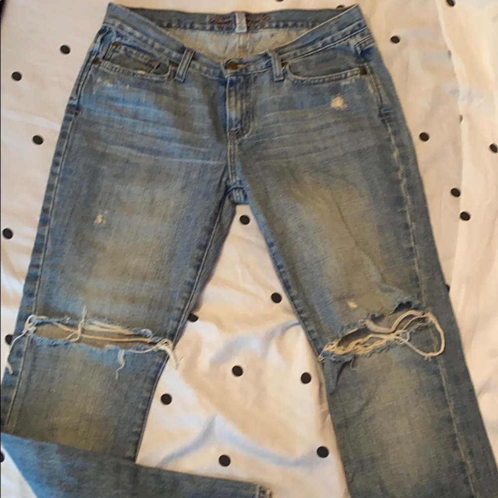 Ripped Abercrombie jeans